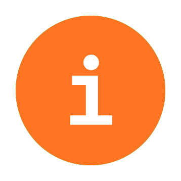 Cerchio arancione dal logo